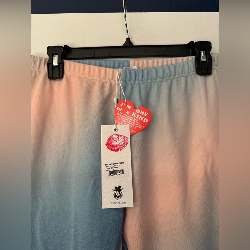 Wildfox Knots Pants in the Grotto Women’s Pink & Blue Sweatpants Size Small - Picture 11 of 13